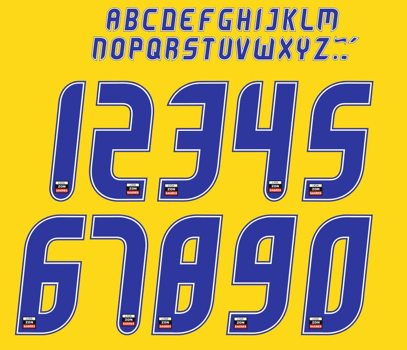 Load image into Gallery viewer, Liga Nos 2012-2015 Football Nameset for shirt Any Name 2 Numbers
