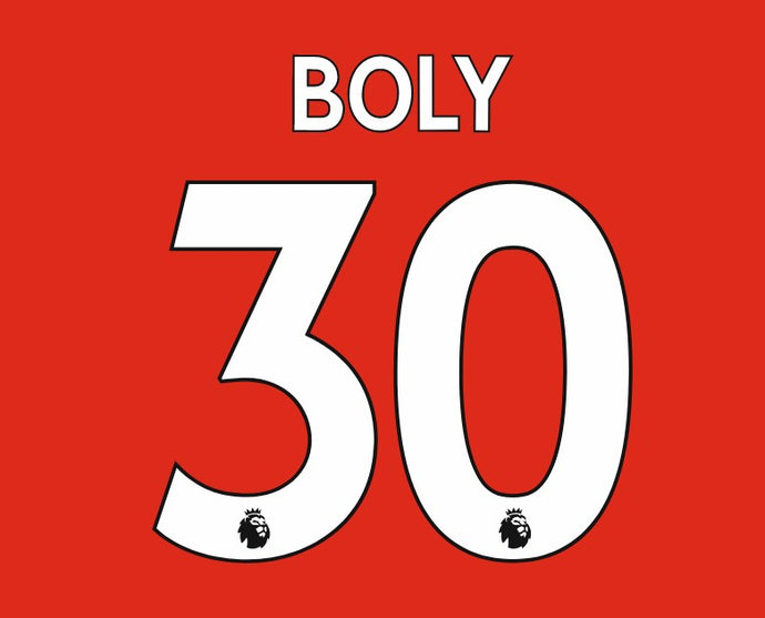 boly epl nottingham forest premier league nameset for football shirt