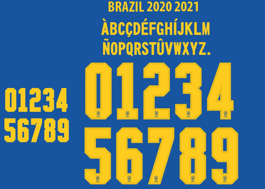 Brazil 2020-2021 Away Football Shirt Nameset Choose Any Name & Number
