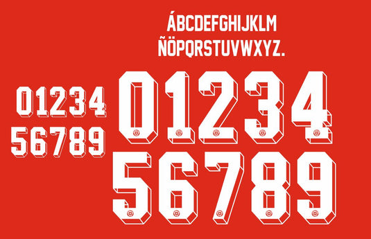 Chile 2021-2022 Home Football Shirt Nameset Choose Name & Number