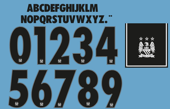 Manchester City 2015-2016 Home Football Shirt Nameset Any Name & Number