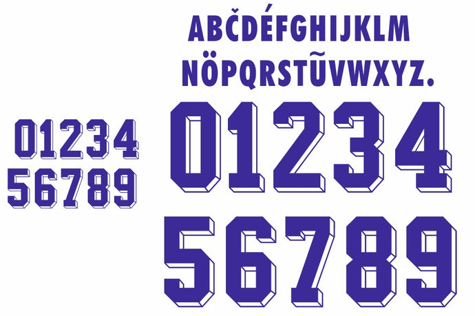 Croatia Euro 1996 Home Nameset for Football Shirt Choose Name & Number