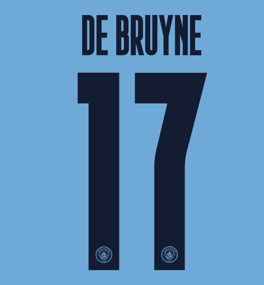 de bruyne manchester city 2020 2021 cup champions league home nameset football shirt