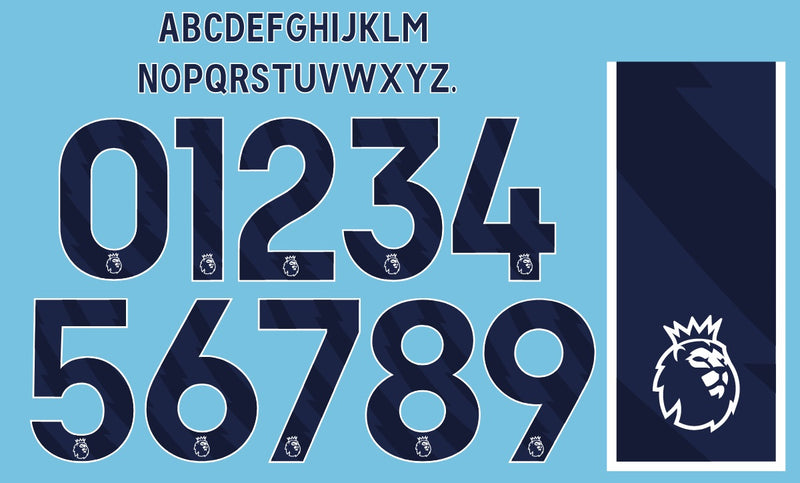 Load image into Gallery viewer, Premier League EPL KIDS 2023-2024 Nameset for Football Shirt Any Name &amp; Number

