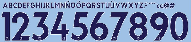 Chargez l&#39;image dans la visionneuse de la galerie, EPL PREMIER LEAGUE 2017-2023 Football Nameset for ADULT Football Shirt Choose Colour, Name and Number
