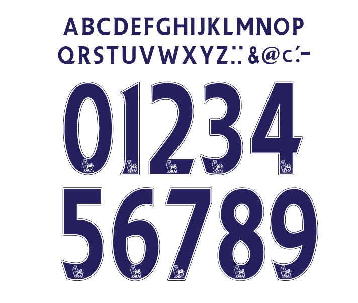 Load image into Gallery viewer, Premier League KIDS EPL 2007-2017 PLASTIC Nameset for Football Shirt Choose Colour Choose Name and Number
