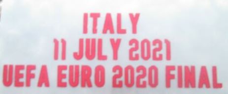 Euro 2020 Final Match Detail for England Football Shirt Patch