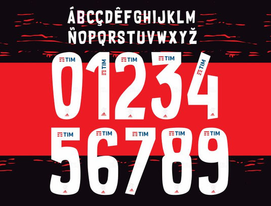 Flamengo 2020 Home Football Nameset for shirt Choose Name and Number