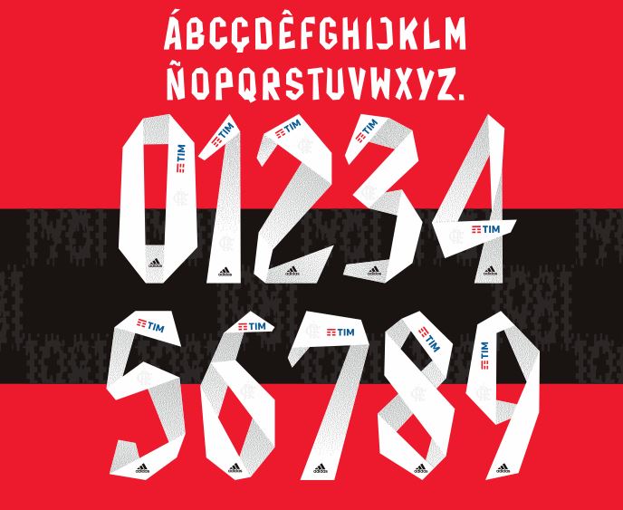 Flamengo 2021 Home Football Nameset for shirt Choose Name and Number