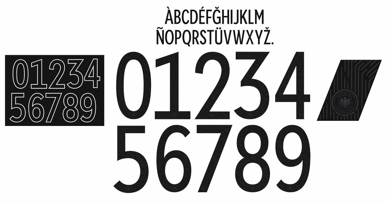 Germany Euro 2020 2021 Home Nameset for Football Shirt Any Name & Numb ...