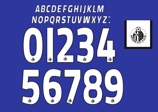 Getafe 2015-2016 Home Nameset for Football Shirt Choose Name and Number