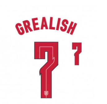 Grealish #7 England Euro 2020 2021 Home Football Nameset shirt