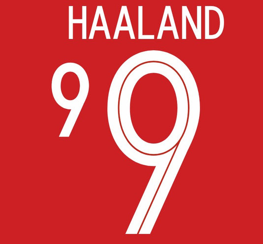 haaland norway nameset for football shirt man city