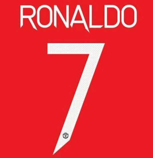 Ronaldo #7 Manchester United 2021-2022 Cup European Home Football Nameset for shirt