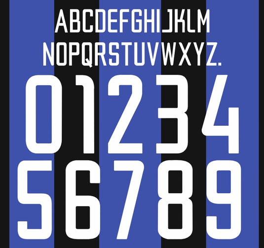 Inter Milan 2003-2004 Home Nameset for Football Shirt Any Name and Number