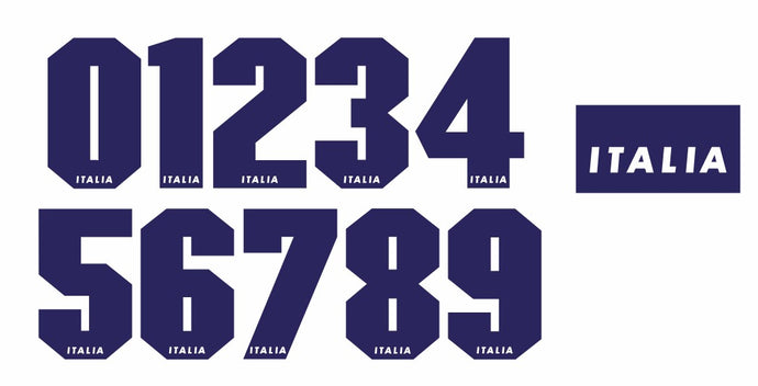 Italy 1995 Away Nameset for Football Shirt Choose a single number