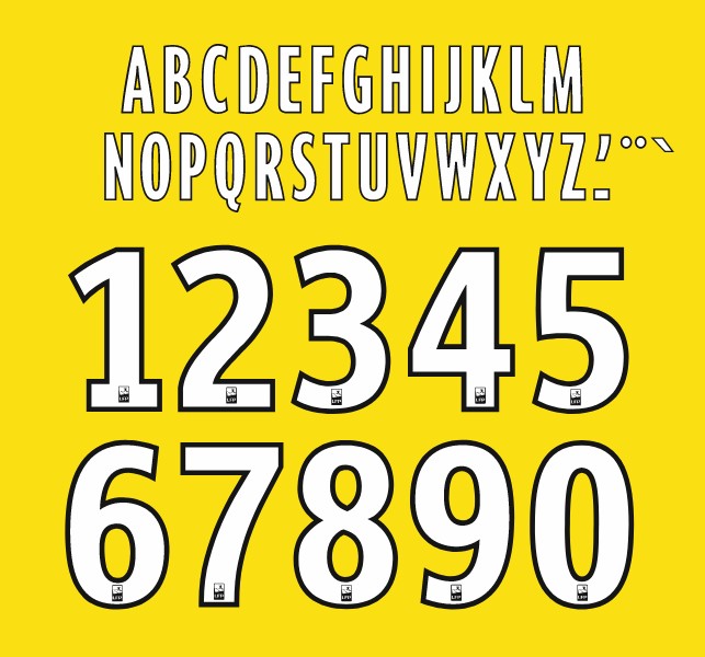 Load image into Gallery viewer, LFP Ligue 1 Marseille PSG Monaco Football Nameset for shirt Any Name &amp; Number
