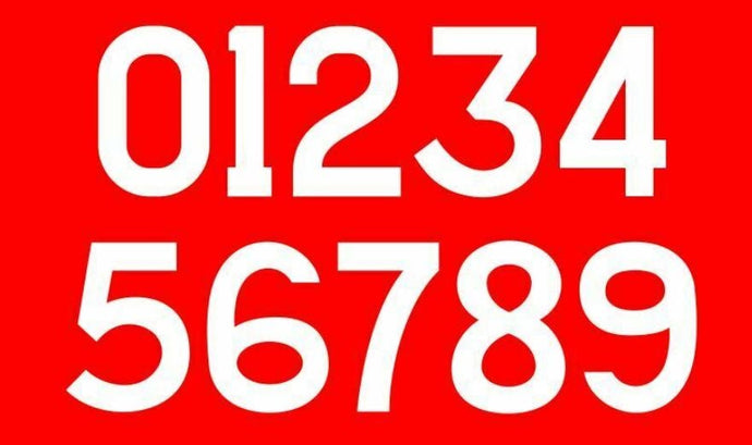 Liverpool 1980 's Home Flock Number for Football Shirt Nameset