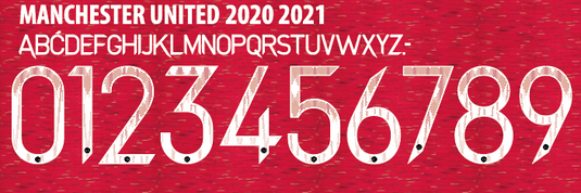 2020-2021 Manchester United Champions League nameset for football shirt any name or number