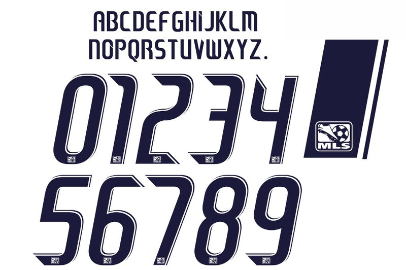 Cargue la imagen en el visor de la galería, MLS 2008-2013 Football Nameset for shirt Any Name &amp; Number Black, Navy or White
