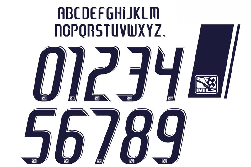 Load image into Gallery viewer, MLS 2008-2013 Football Nameset for shirt Any Name &amp; Number Black, Navy or White
