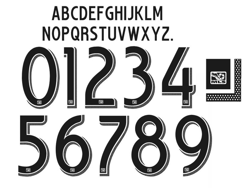 Cargue la imagen en el visor de la galería, MLS 2013-2015 Football Nameset for shirt Any Name &amp; Number
