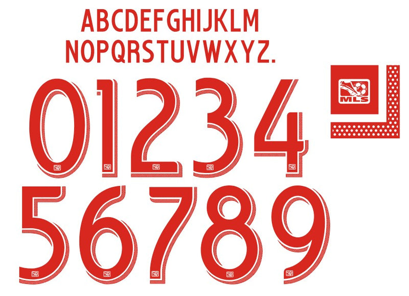 Cargue la imagen en el visor de la galería, MLS 2013-2015 Football Nameset for shirt Any Name &amp; Number

