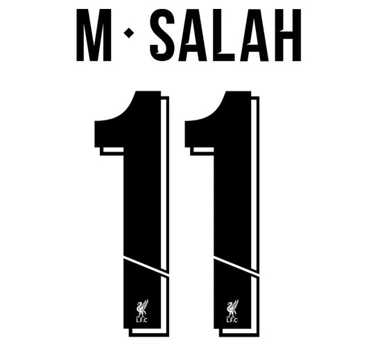 M.Salah #11 Liverpool 2018-2022 Champions League Away Football Shirt Nameset