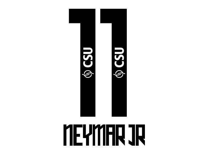 Neymar Jr #11 Santos 2012-2013 Football Nameset for shirt