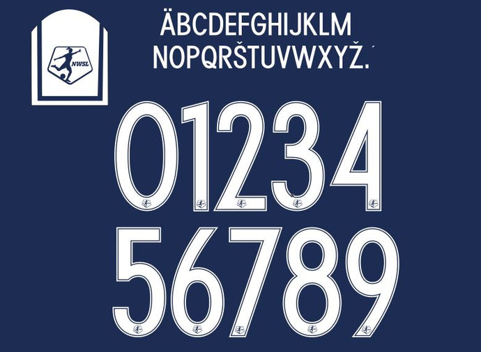 North Carolina Courage NWSL Home Football Nameset for Shirt Jersey CHOOSE ANY NAME & 2 NUMBERS