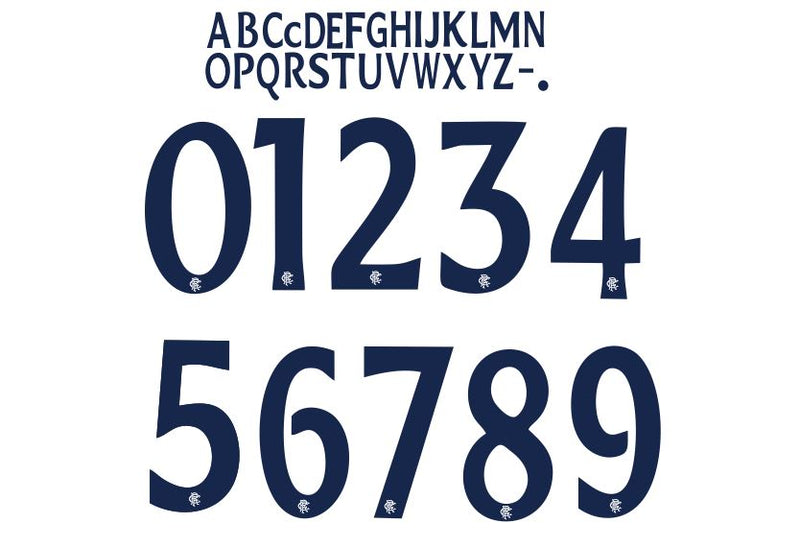 Load image into Gallery viewer, Rangers 2020-2021 Europa League Away Football Nameset for shirt Choose Your Own
