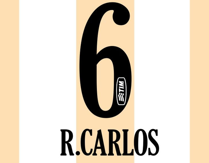 R.Carlos #6 Corinthians 2010 Centenary Football Nameset for shirt