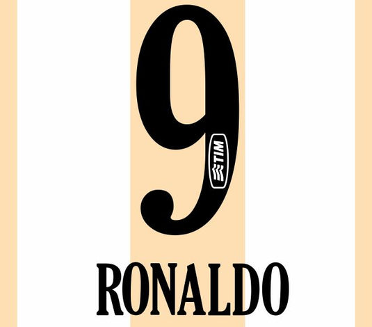 Ronaldo #9 Corinthians 2010 Centenary Football Nameset for shirt