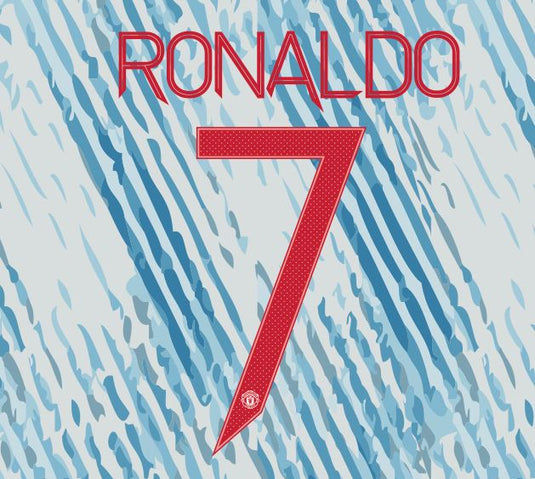Ronaldo #7 Manchester United 2021-2022 Cup European Away Football Nameset for shirt