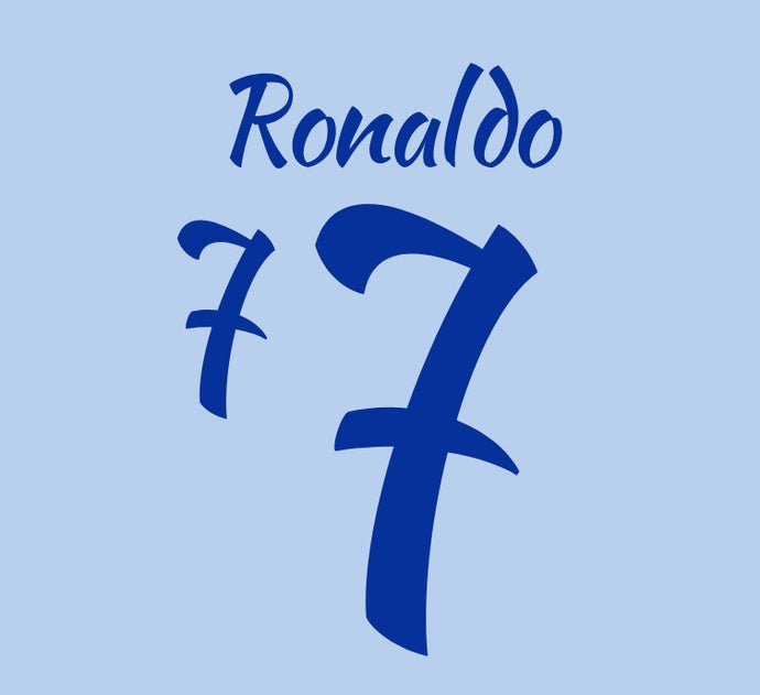 ronaldo riyadh all stars nameset for football shirt
