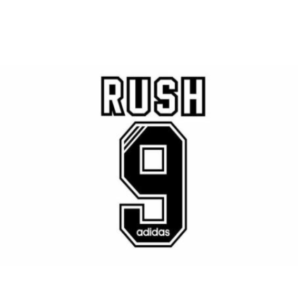 Rush 9 1995-1996 Liverpool Adidas Away Classic Football Nameset