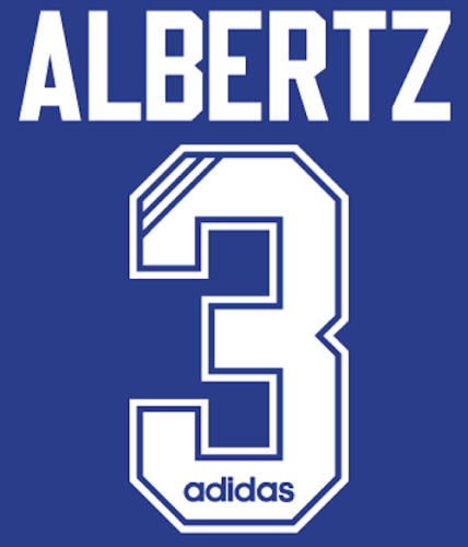 Albertz 3  1996-1997 Rangers Adidas Home Classic Football Nameset