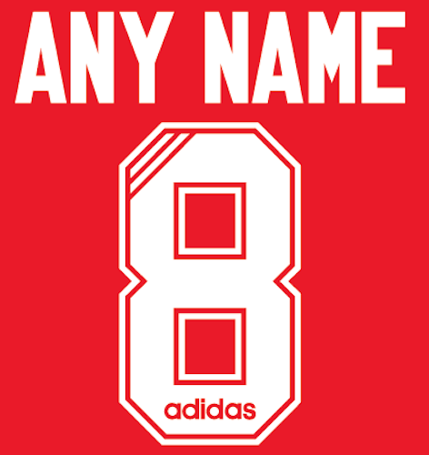 1995-1996 Liverpool Adidas Home Classic Football Nameset any name or number