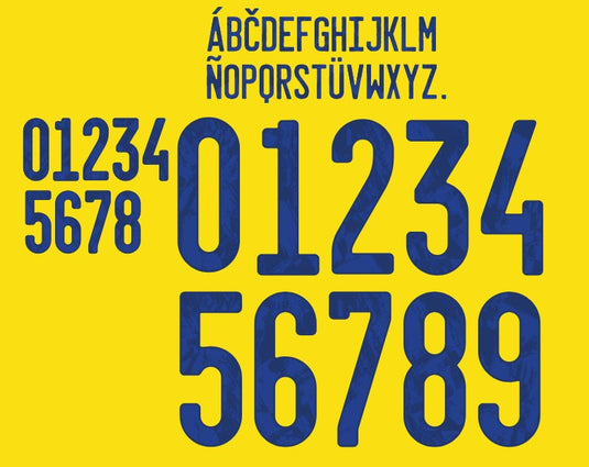 Sweden Euro 2020 2021 Home Football Shirt Nameset Choose Name & Number