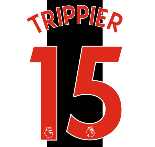 Trippier #15 Newcastle United 2021-2022 Home Football Shirt Nameset